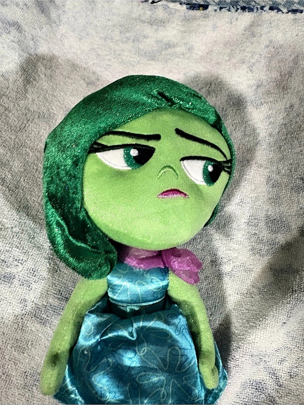 Disney Inside Out 2 Disgust Small Plush Green & Blue Doll